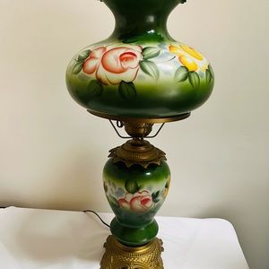 Victorian Gone With The Wind Hurricane Lamp